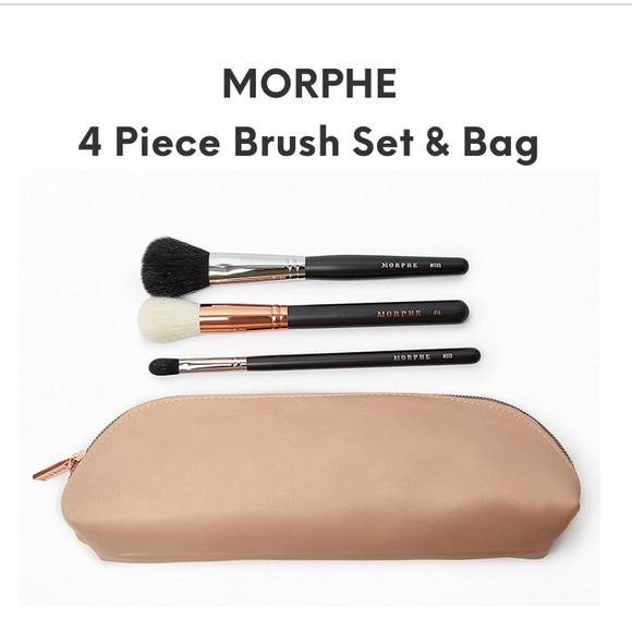 Morphe Makeup Morphe 4 Piece Brush Set Bag Poshmark